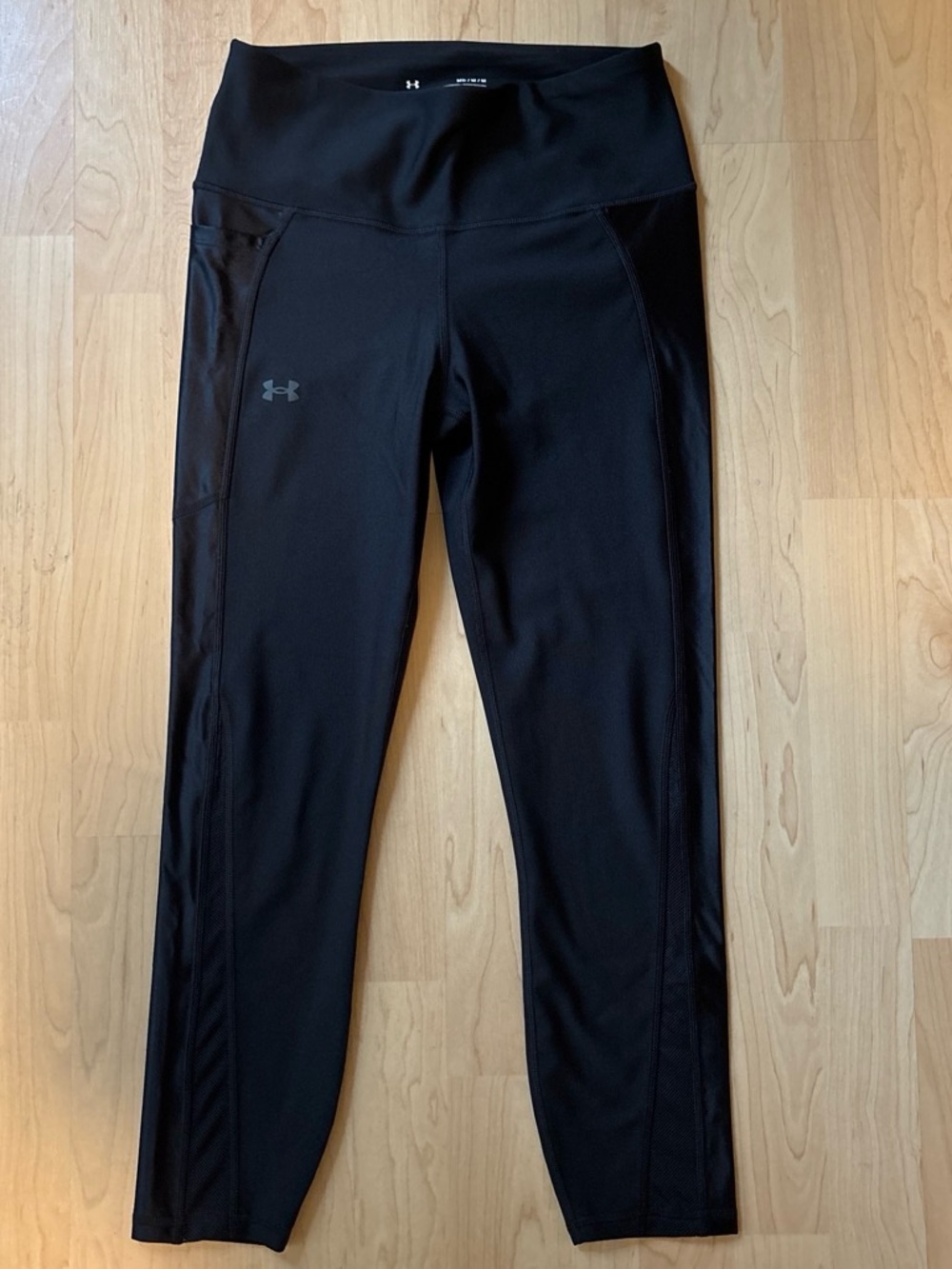 Under Armour Black Performance Mid-Rise Leggings